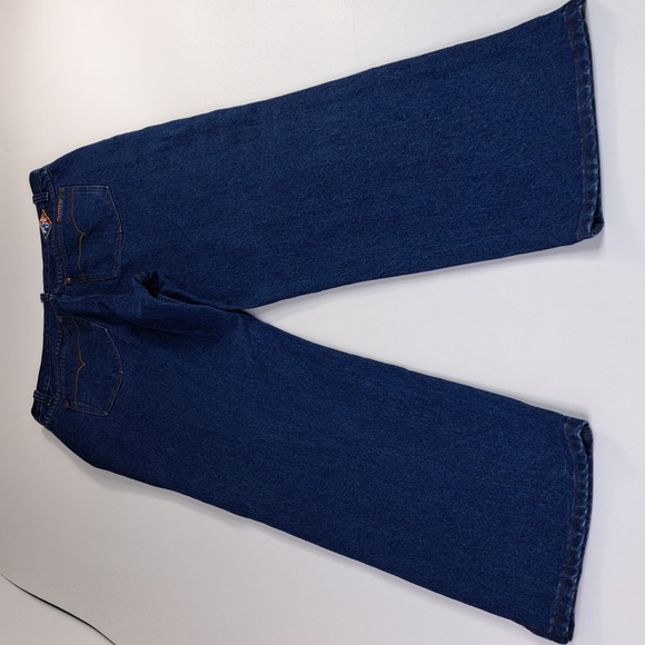 Vintage 90's Western Posted Slim Lowered Mid-Rise Tapered Leg Size 15/16 - Picture 11 of 17